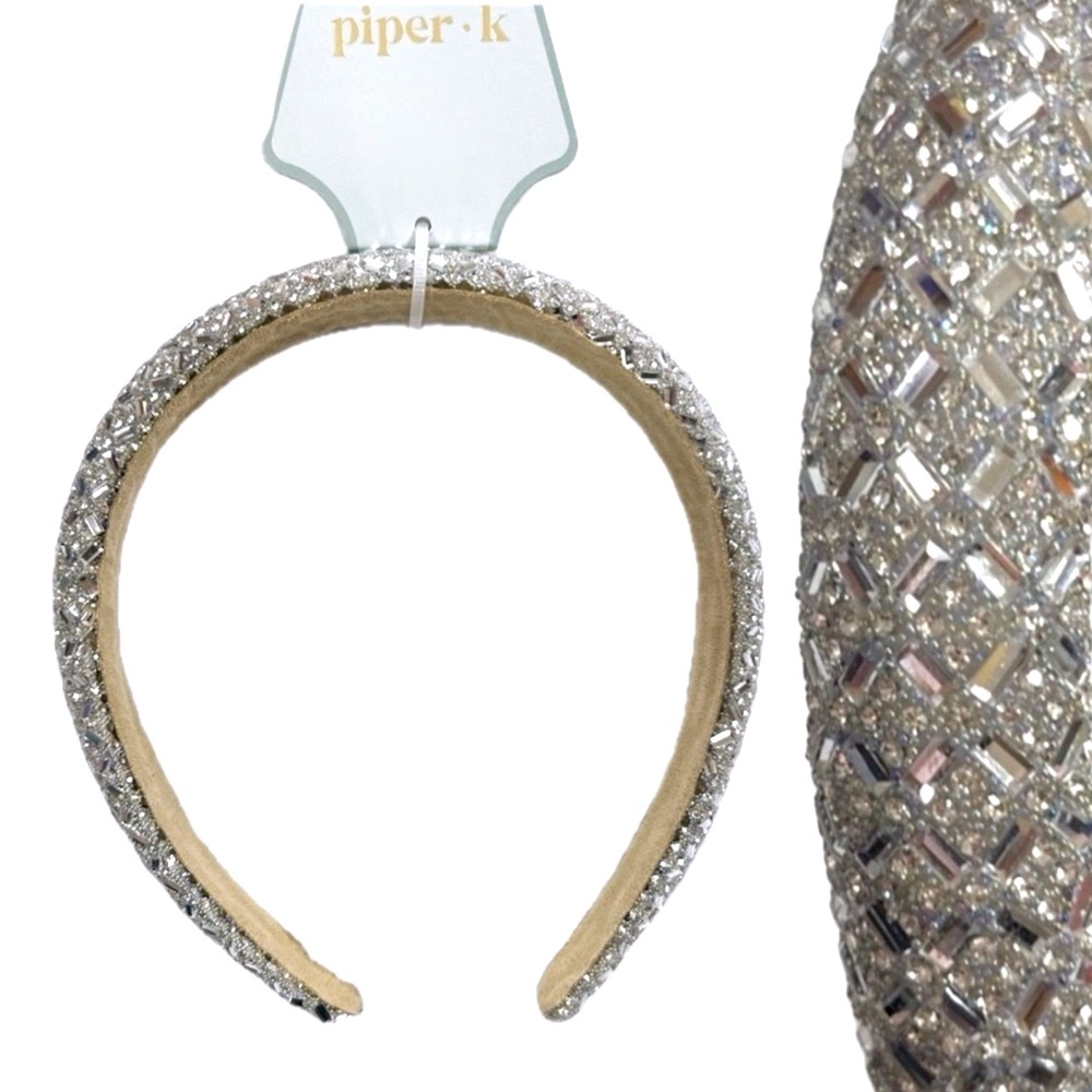 NWT ⚜️💎⚜️ Piper K Shiny Silver Headband